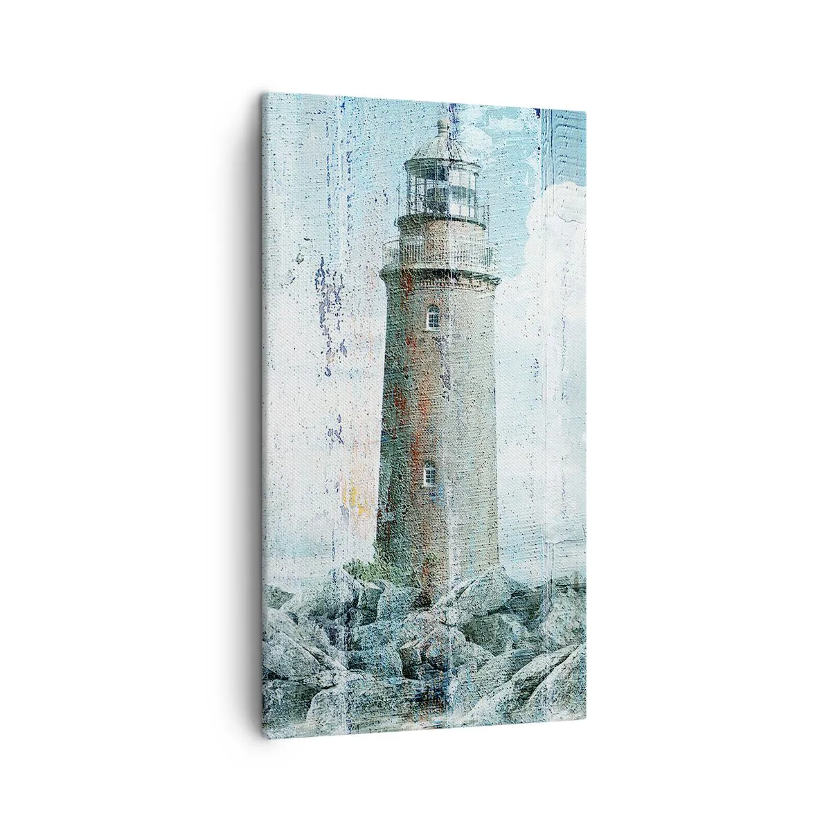 Cuadro sobre lienzo - Impresión de Imagen - En madera vieja - 45x80 cm