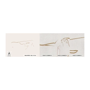 Muestra de fotomural Premium Canvas - La forma del deseo - Abstracción, Gráficos, Pedazo - 100x30 cm