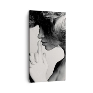 Cuadro sobre lienzo - Impresión de Imagen - Escucharme a mí misma - 45x80 cm