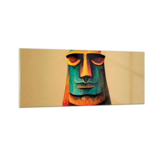 Cuadro sobre vidrio - Impresiones sobre Vidrio - Escultural, pero simpática - 100x40 cm