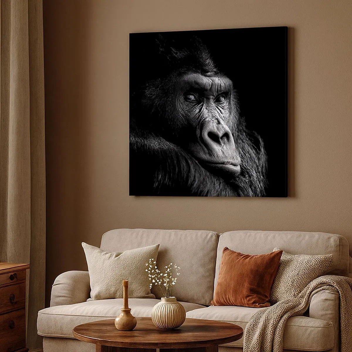 Cuadro sobre lienzo - Impresión de Imagen - ¿Y qué estás mirando? - 30x30 cm