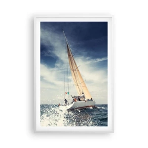 Póster en marco blanco - ¡No nos alcanzarán! - 61x91 cm