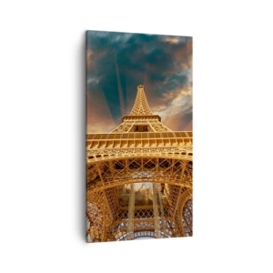 Cuadro sobre lienzo - Impresión de Imagen - Mientras la humanidad alcanza el cielo - 45x80 cm