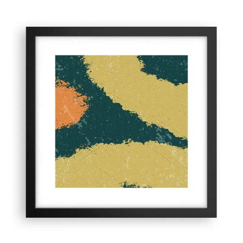 Póster en marco negro - Abstracción - a cámara lenta - 30x30 cm