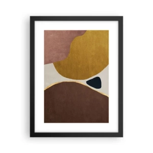 Póster en marco negro - Abstracción - un lugar en el espacio - 30x40 cm