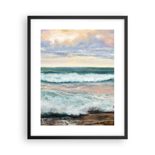 Póster en marco negro - Aquí suavizarás tu alma - 40x50 cm