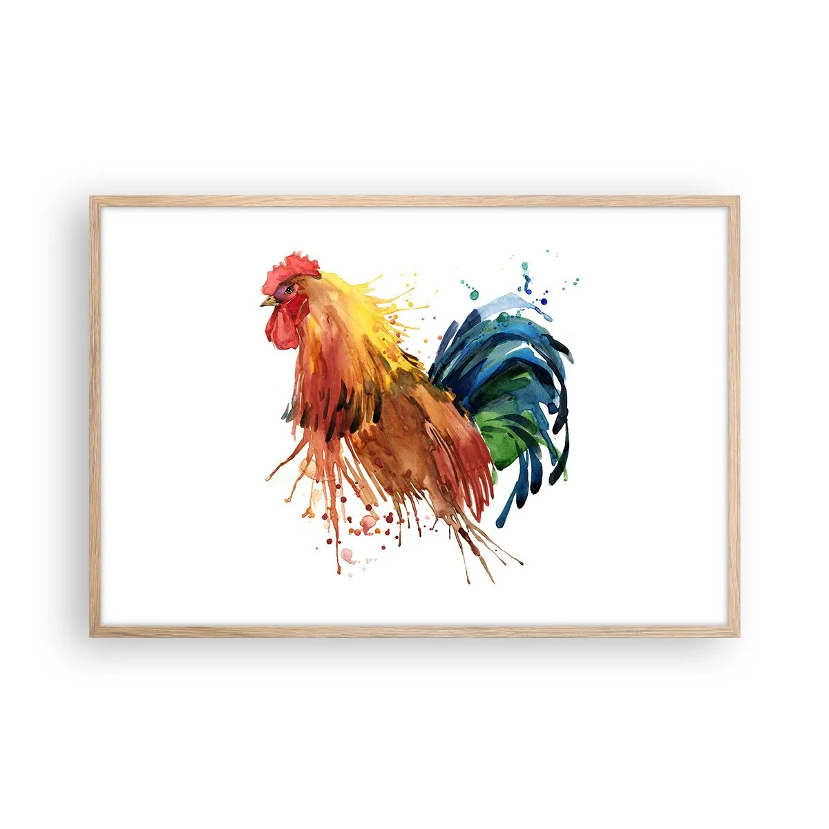 Póster en marco roble claro - Un manto real, un orgullo real - 91x61 cm