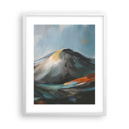 Póster en marco blanco - Crudo y bello - 40x50 cm