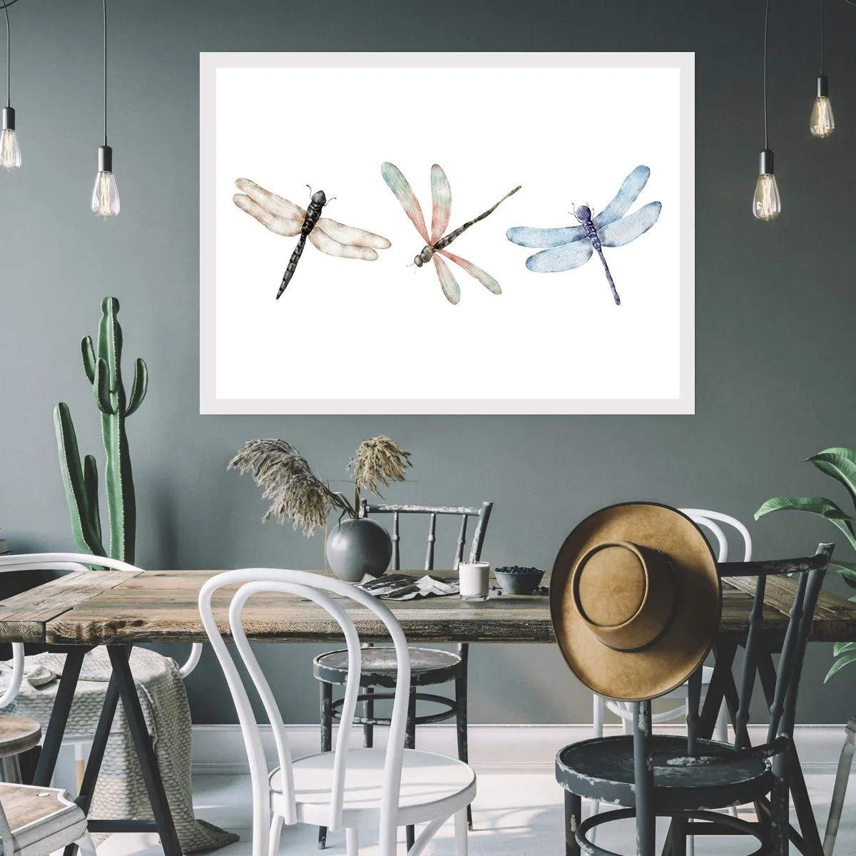 Póster - Libélulas ingrávidas - 70x50 cm