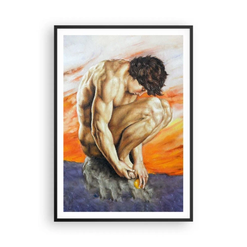 Póster en marco negro - Sumergido en sí mismo - 70x100 cm