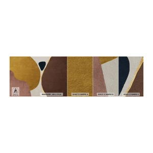 Muestra de fotomural Premium Sand - Abstracción - un lugar en el espacio - Abstracción, Minimalismo, formas - 100x30 cm