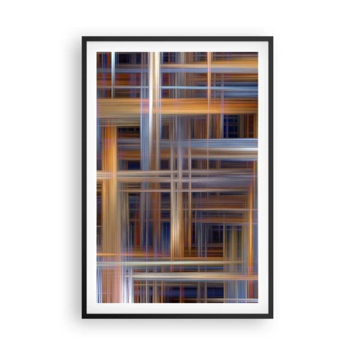 Póster en marco negro - Tejido de luz - 61x91 cm