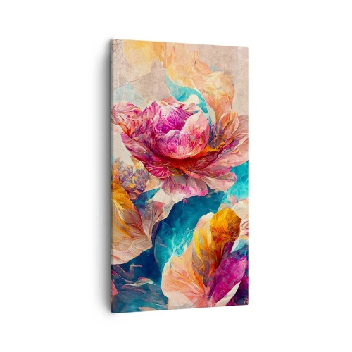 Cuadro sobre lienzo - Impresión de Imagen - El colorido esplendor de un ramo - 45x80 cm