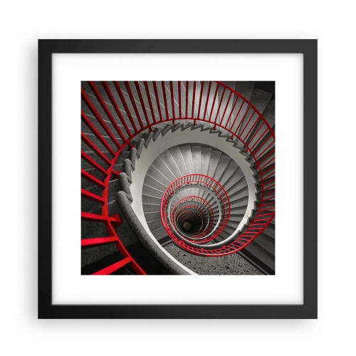 Póster en marco negro - Juegos arquitectónicos - 30x30 cm