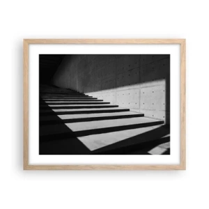Póster en marco roble claro - La cruda belleza del modernismo - 50x40 cm
