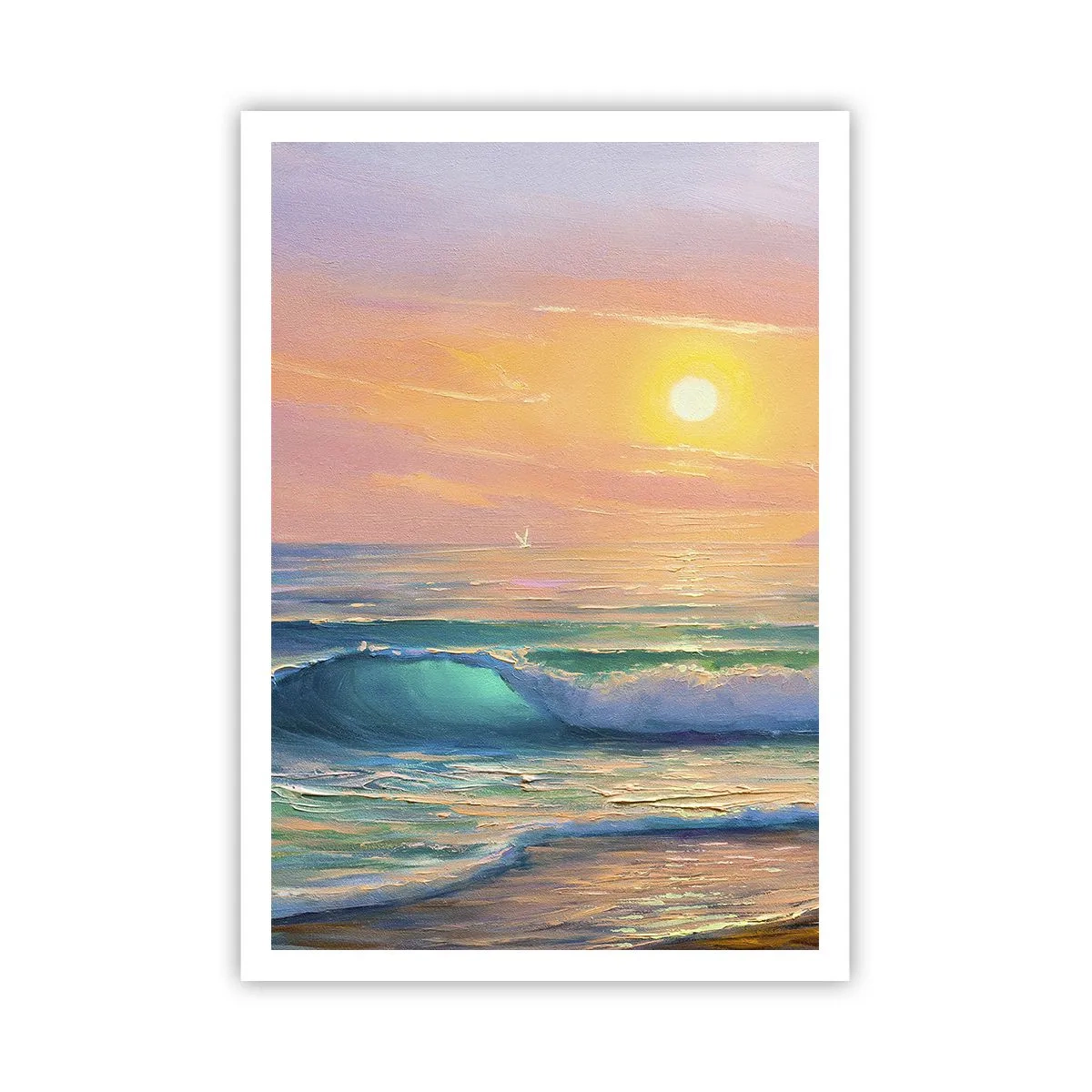 Póster - El canto turquesa de las olas - 70x100 cm