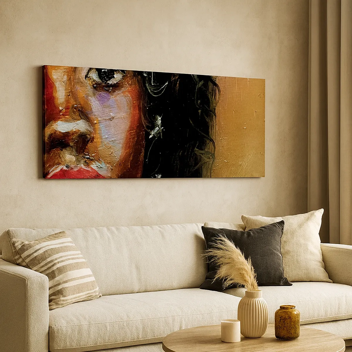 Cuadro sobre lienzo - Impresión de Imagen - La mitad de mi ser - 30x30 cm