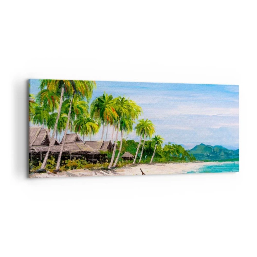 Cuadro sobre lienzo - Impresión de Imagen - Un sueño exótico - 100x40 cm