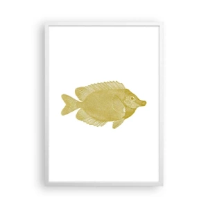 Póster en marco blanco - No recuerdo quién eras - 50x70 cm
