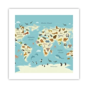 Póster - Buenos vecinos - 40x40 cm