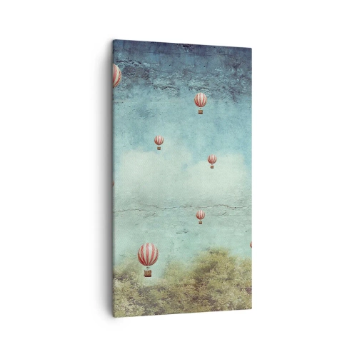 Cuadro sobre lienzo - Impresión de Imagen - Libre del ajetreo de la vida - 45x80 cm