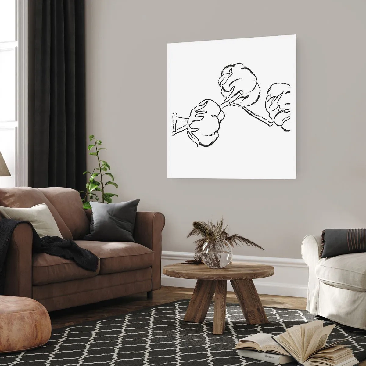 Póster - Plumón de algodón - 60x60 cm