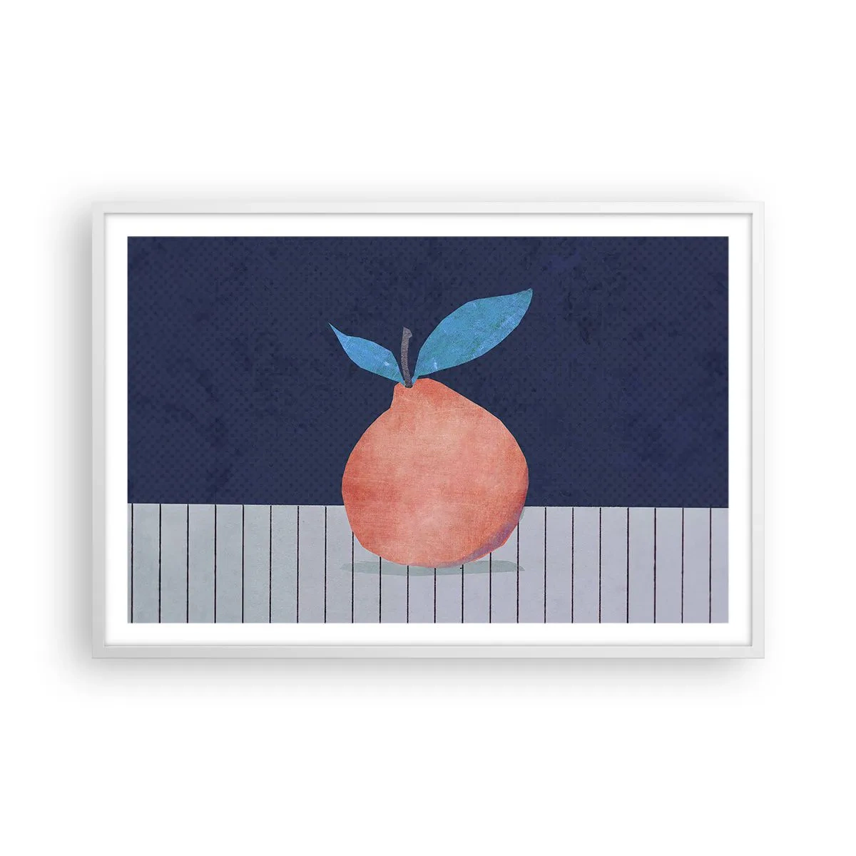 Póster en marco blanco - Convexidad y plano - 91x61 cm