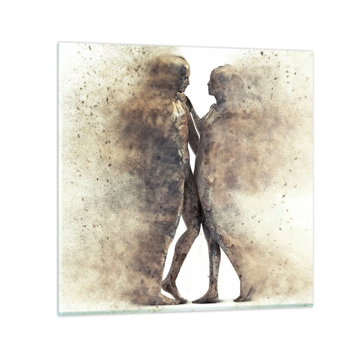 Cuadro sobre vidrio - Impresiones sobre Vidrio - Del polvo resurgieron para amar - 30x30 cm