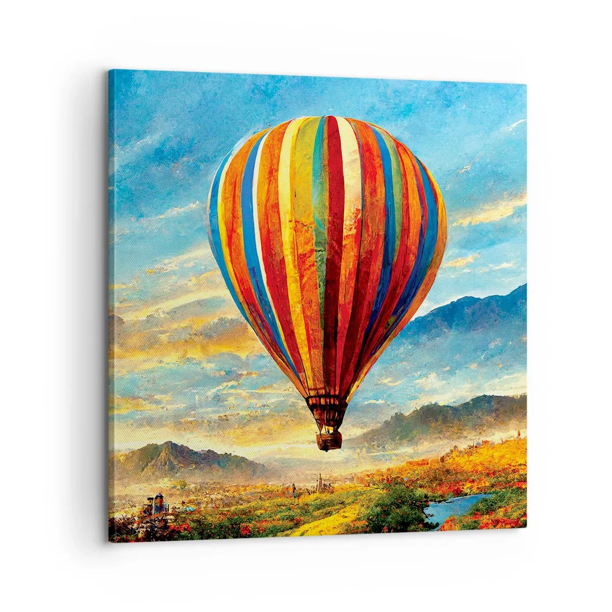 Cuadro sobre lienzo - Impresión de Imagen - En silencio se ve el horizonte - 60x60 cm