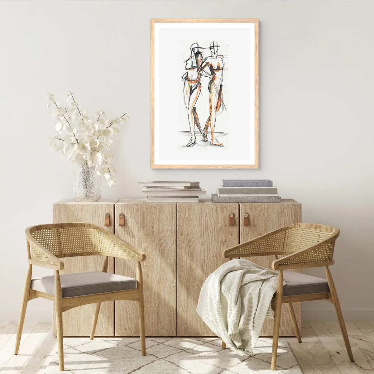 Póster en marco roble claro - Un estudio sobre el encanto - 50x70 cm