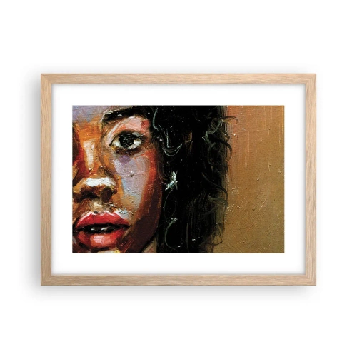 Póster en marco roble claro - La mitad de mi ser - 40x30 cm