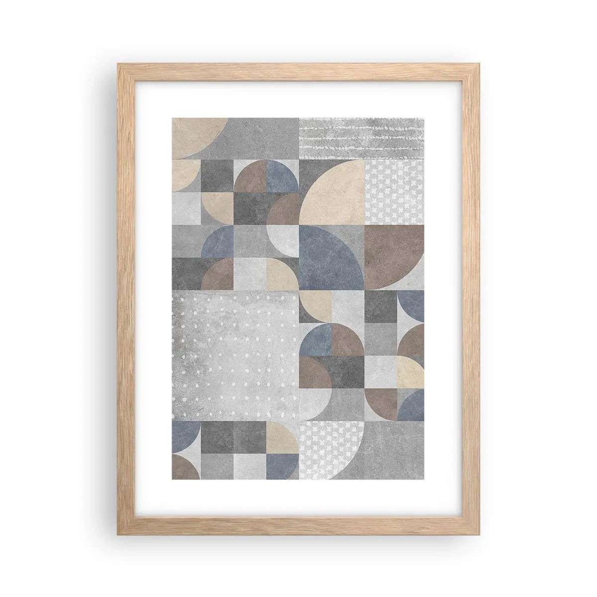 Póster en marco roble claro - Fantasía cerámica - 30x40 cm