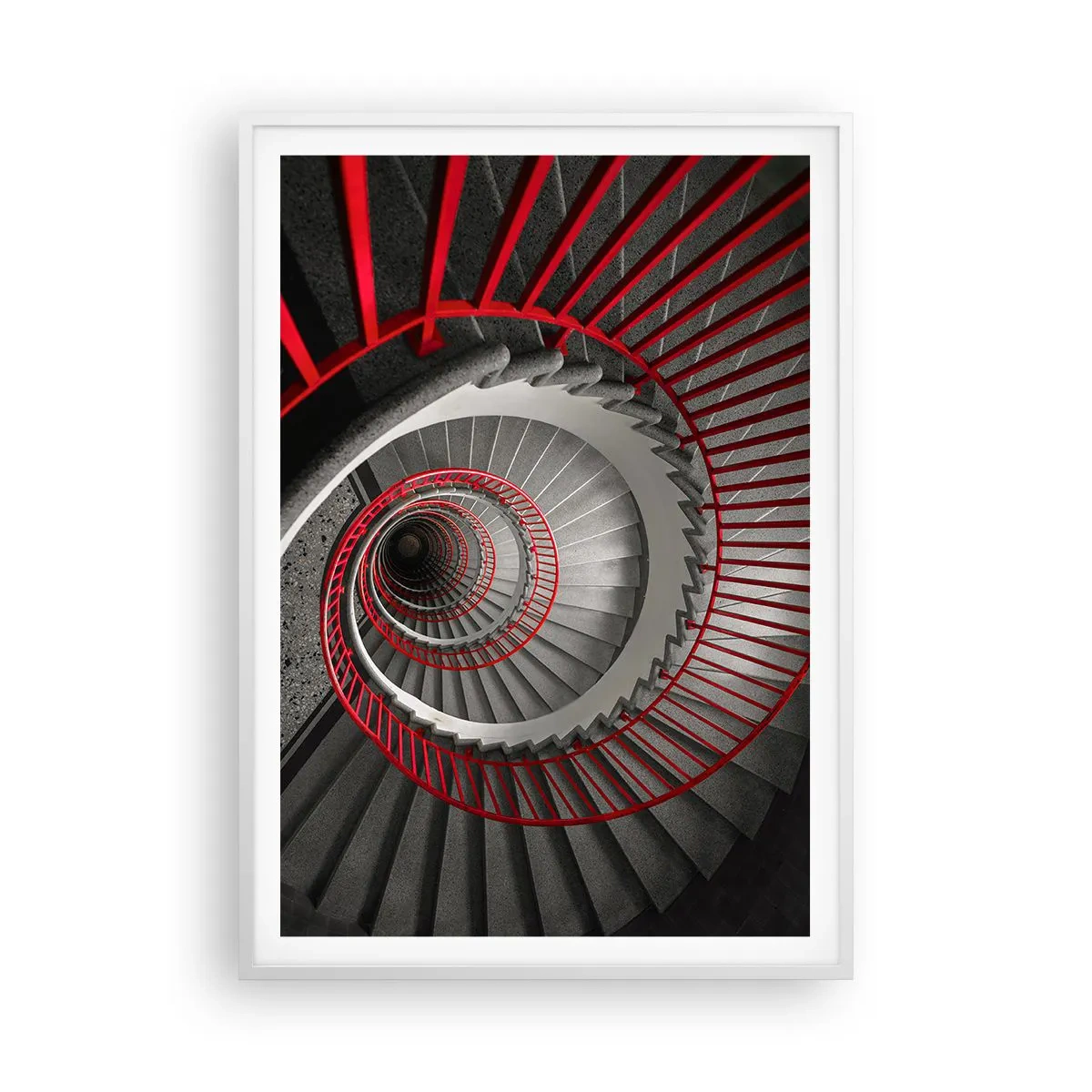 Póster en marco blanco - Juegos arquitectónicos - 70x100 cm