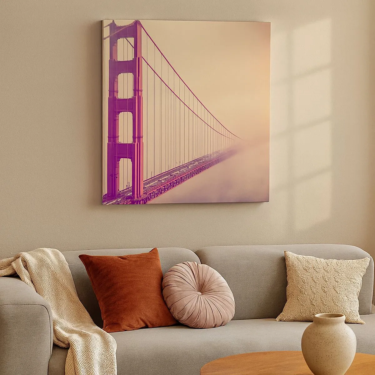 Cuadro sobre lienzo - Impresión de Imagen - Entre el cielo y la tierra - 30x30 cm