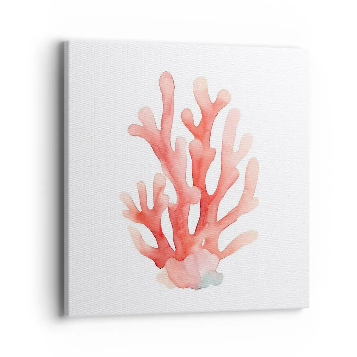 Cuadro sobre lienzo - Impresión de Imagen - La hermosura del color coral - 40x40 cm