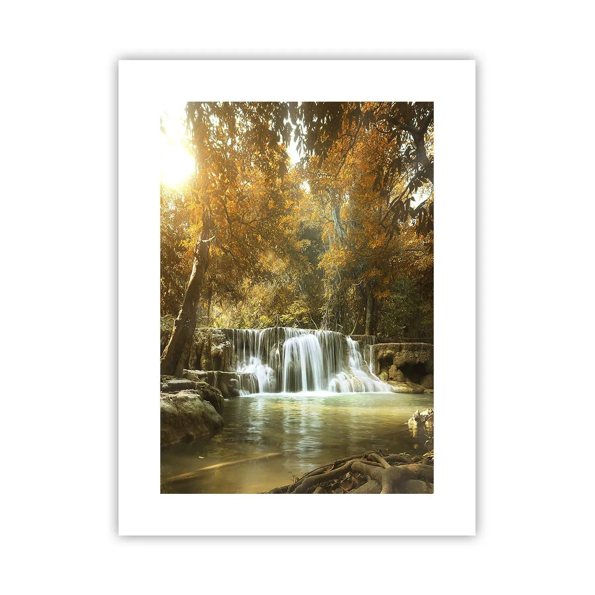 Póster - Una cascada en el parque - 30x40 cm