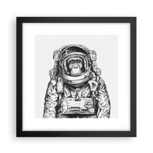Póster en marco negro - Evolución alternativa - 30x30 cm