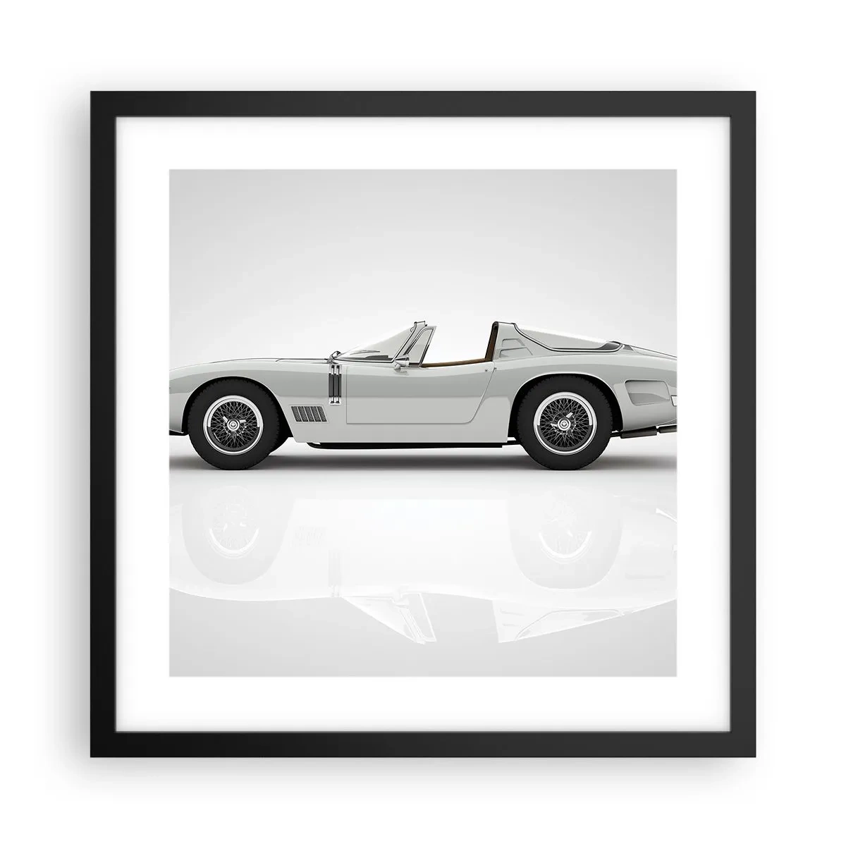 Póster en marco negro - Una promesa de diversión - 40x40 cm