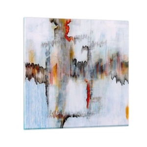 Cuadro sobre vidrio - Impresiones sobre Vidrio - Abstracto sobre el agua - 70x70 cm