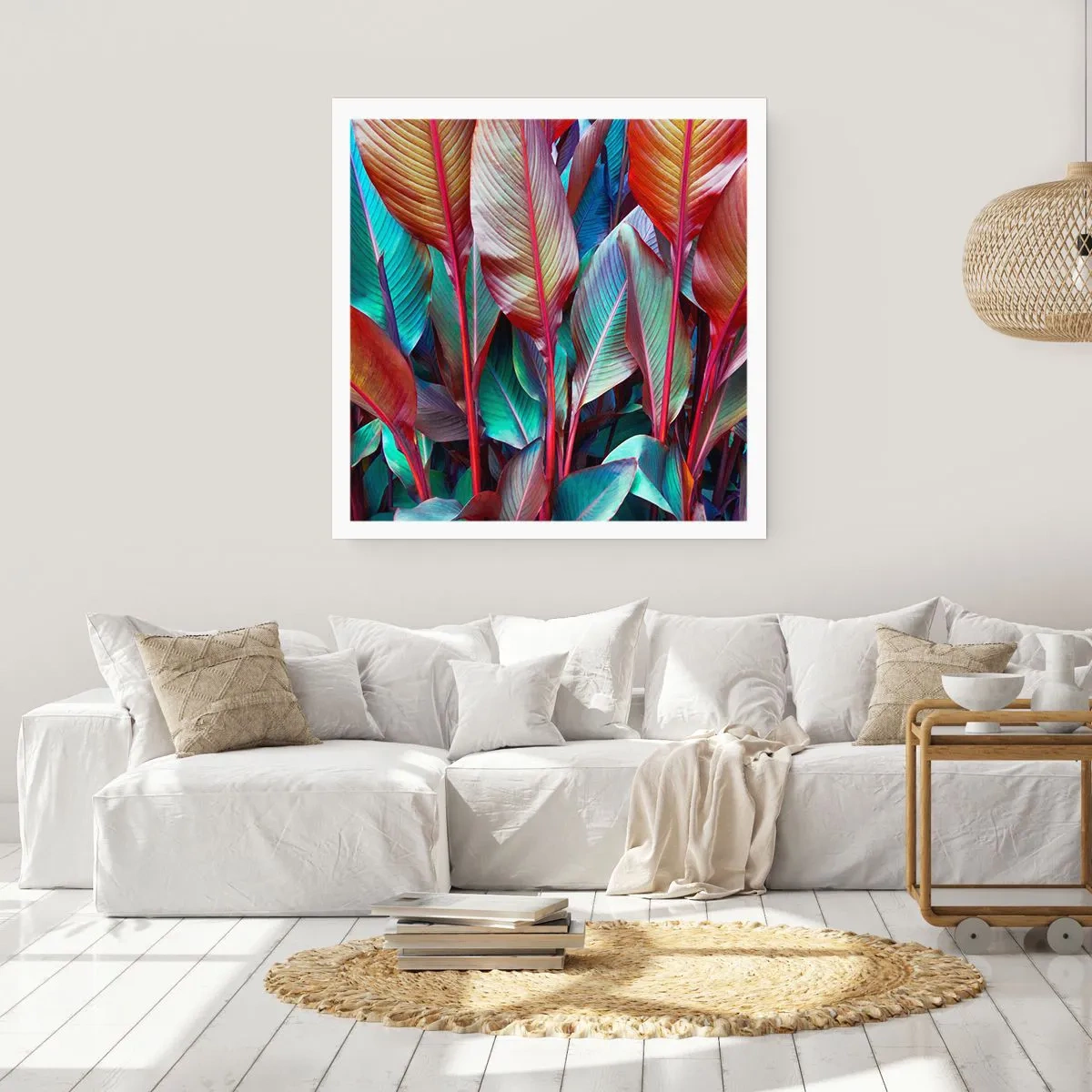 Póster - Un matorral de colores - 60x60 cm
