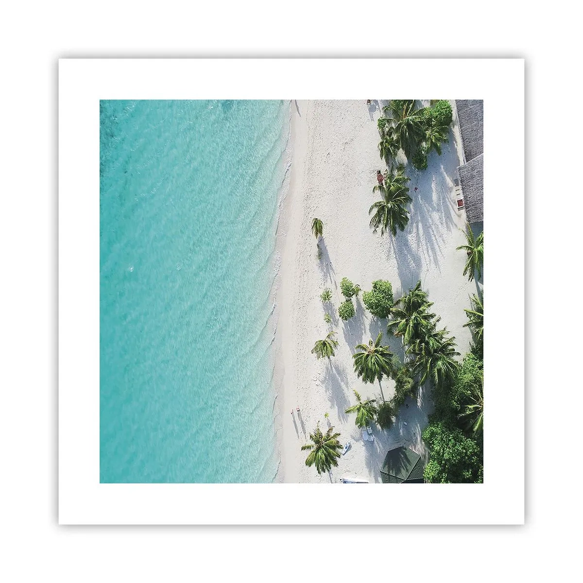 Póster - Vacaciones en el paraíso - 40x40 cm