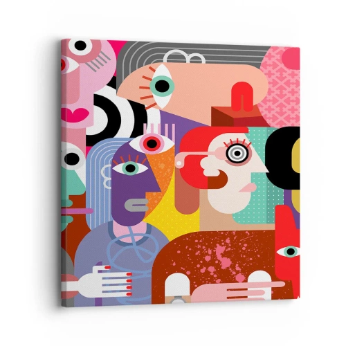 Cuadro sobre lienzo - Impresión de Imagen - Estilo Picasso - 30x30 cm
