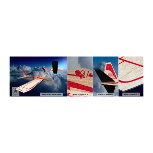 Muestra de fotomural Premium Sand - Más alto, más lejos - Avión, Planeador, Nubes - 100x30 cm