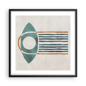 Póster en marco negro - Signos y rituales - 50x50 cm