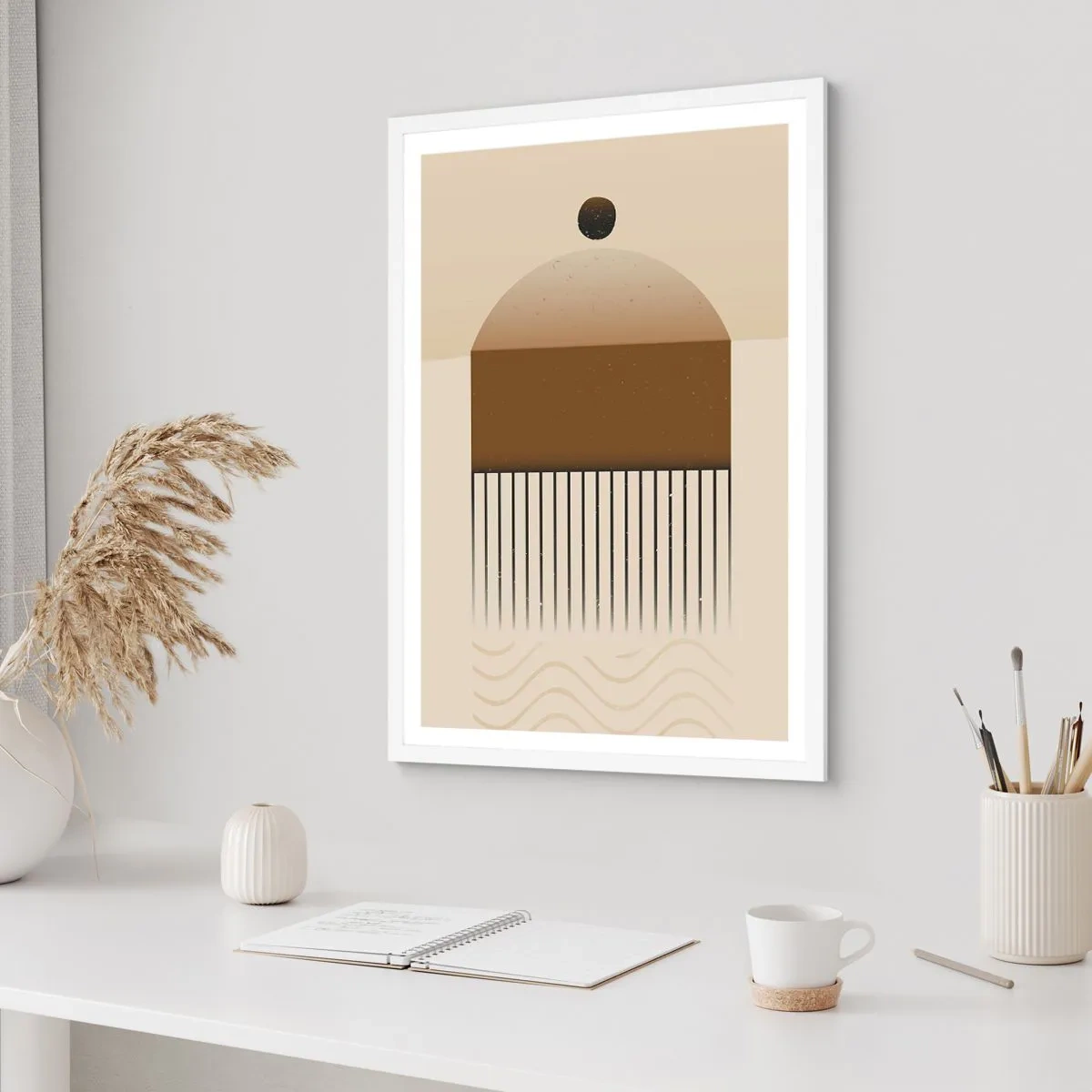 Póster en marco blanco - Varios estados - 50x70 cm
