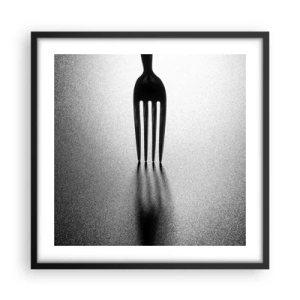 Póster en marco negro - Luz y sombra - 50x50 cm