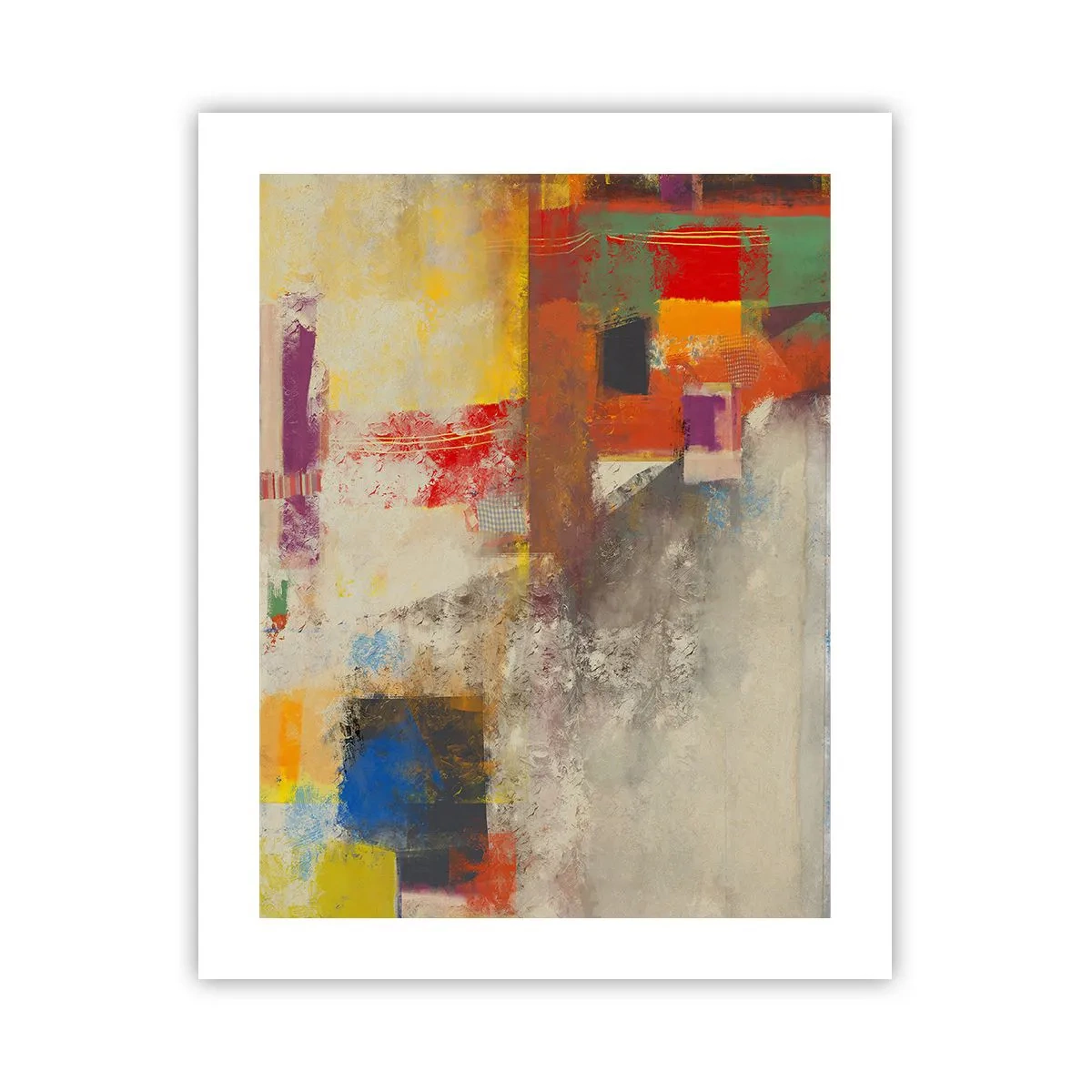 Póster - Geometría de color - 40x50 cm