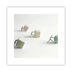 Póster - El avance de la geometría - 30x30 cm