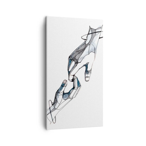 Cuadro sobre lienzo - Impresión de Imagen - Un buen gesto - 45x80 cm