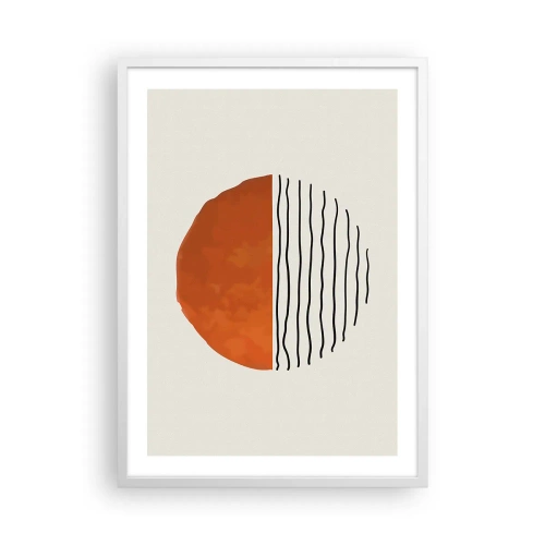 Póster en marco blanco - En un ambiente japonés - 50x70 cm